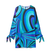 Women's Clothing Splicing Printed Dress